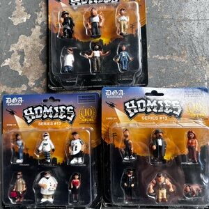 HOMIES SERIES #13 CARD 1/4, 2/4, 4/4 PLASTIC FIGURES 10 YEAR ANNIVERSARY 2022